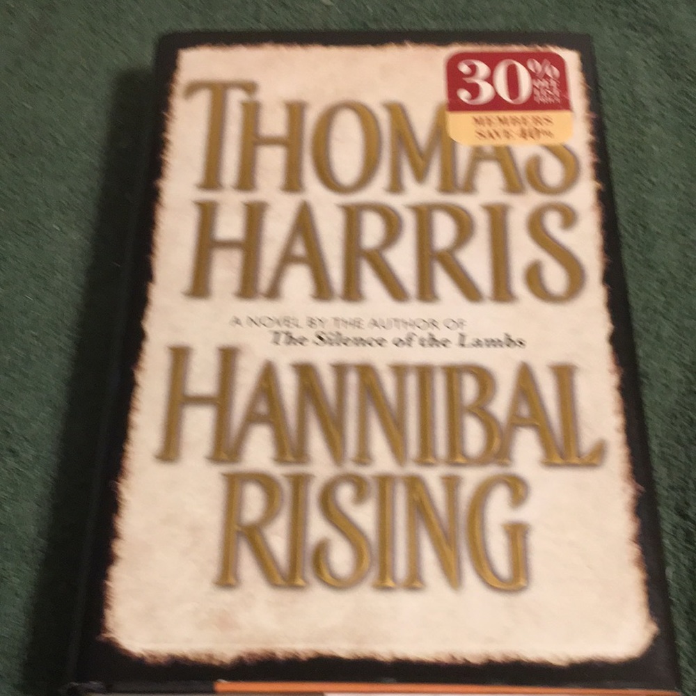 “Hannibal Rising” Hardcover with dust jacket